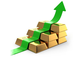 El oro subiría a US$1.400 por el alza de los riesgos globales